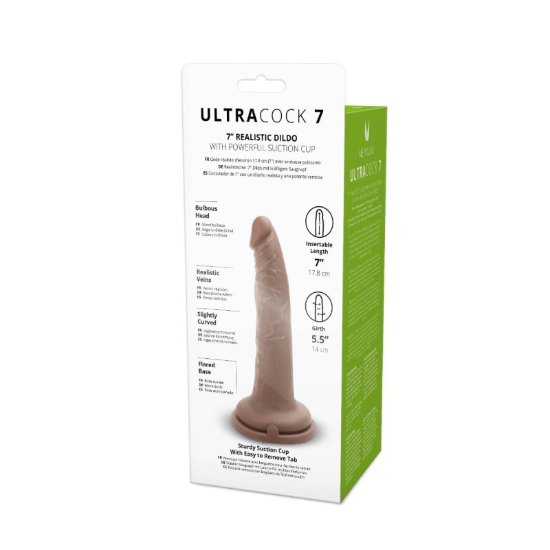 Realistyczny silikonowy penis z przyssawką 18 cm